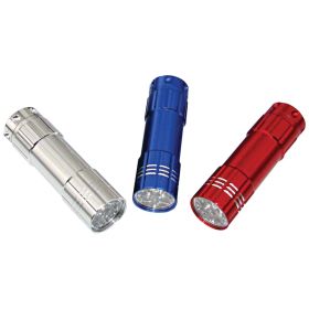 Dorcy 41-3246 50-Lumen 9-LED Aluminum Flashlights, 3 Pack