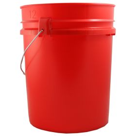 Red 5 Gallon Bucket