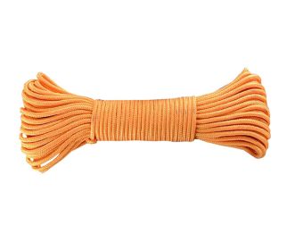 Nylon Handcraft Braid 4mm x 65 Feet For Crafting, Survival, General Use - Orange