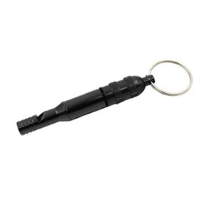 Functional High DB Survival Whistle Alloy Emergency Whistle,black