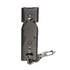 Double Tubes 150 DB Stainless Steel Survival Whistle Keychain,black
